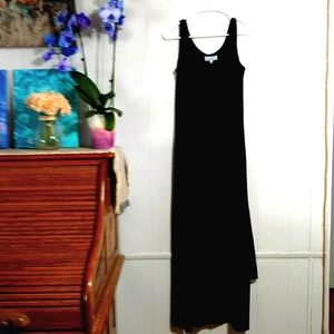 Joan Vass Maxi Dress Scoop Neck Tank Top